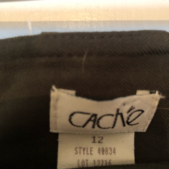 Olive crop dress pants- Cache size 12 - Picture 2 of 2